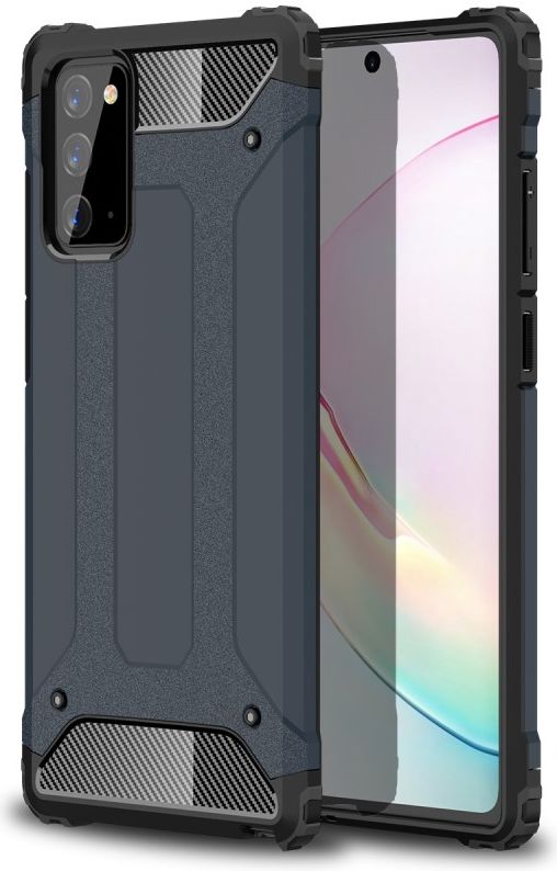 Samsung Galaxy Note 20 Hoesje Shock Proof Hybride Backcover Blauw afbeelding 1