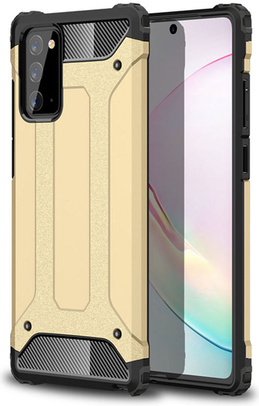 Samsung Galaxy Note 20 Hoesje Shock Proof Hybride Backcover Goud afbeelding 1