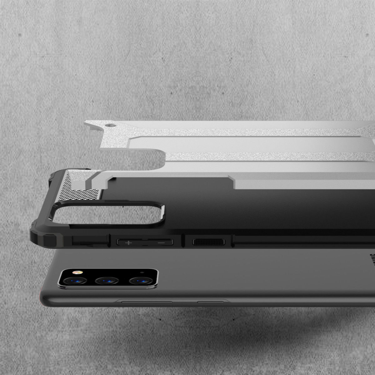 Samsung Galaxy Note 20 Hoesje Shock Proof Hybride Backcover Goud afbeelding 5