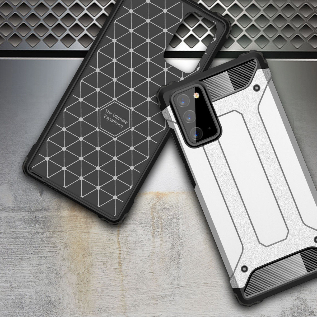 Samsung Galaxy Note 20 Hoesje Shock Proof Hybride Backcover Goud afbeelding 7