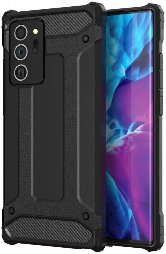 Samsung Galaxy Note 20 Ultra Hoesje Shock Proof Backcover Zwart afbeelding 1