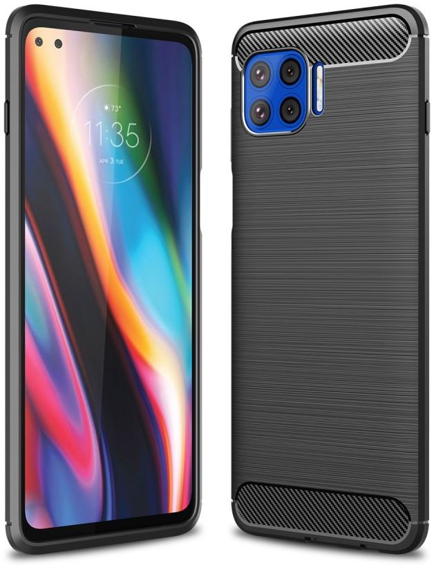 Motorola Moto G 5G Plus Hoesje Geborsteld TPU Back Cover Zwart afbeelding 6