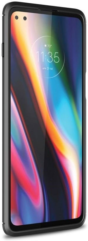 Motorola Moto G 5G Plus Hoesje Geborsteld TPU Back Cover Zwart afbeelding 2