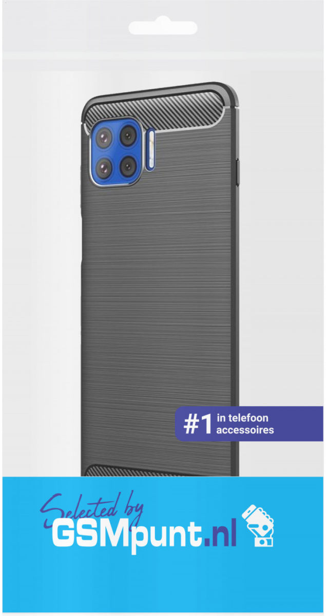 Motorola Moto G 5G Plus Hoesje Geborsteld TPU Back Cover Zwart afbeelding 4