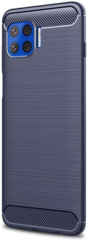 Motorola Moto G 5G Plus Hoesje Geborsteld TPU Back Cover Blauw afbeelding 1