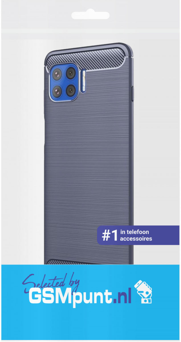 Motorola Moto G 5G Plus Hoesje Geborsteld TPU Back Cover Blauw afbeelding 4