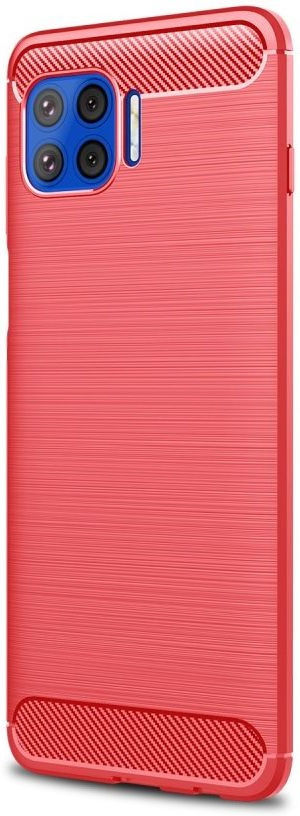 Motorola Moto G 5G Plus Hoesje Geborsteld TPU Back Cover Rood afbeelding 1
