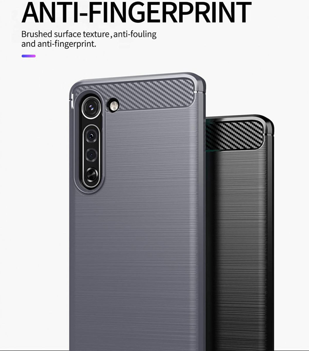 Motorola Edge Hoesje Geborsteld TPU Flexibel Blauw afbeelding 5