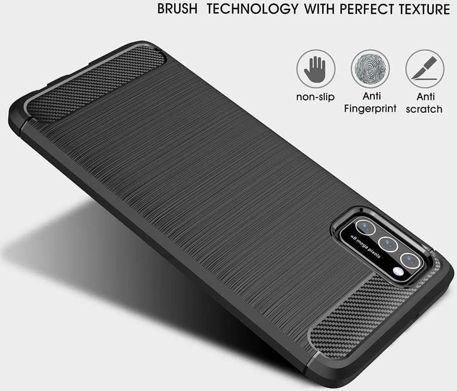 Xiaomi Redmi 9 Hoesje Geborsteld TPU Flexibel Zwart afbeelding 4