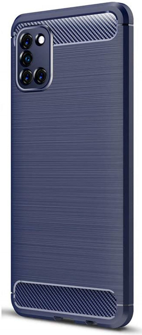 Samsung Galaxy A31 Hoesje Geborsteld TPU Flexibele Back Cover Blauw afbeelding 1