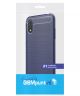 Samsung Galaxy A01 Hoesje Geborsteld TPU Flexibel Blauw