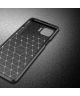 Motorola Moto G 5G Plus Siliconen Carbon Hoesje Zwart