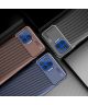Motorola Moto G 5G Plus Siliconen Carbon Hoesje Blauw