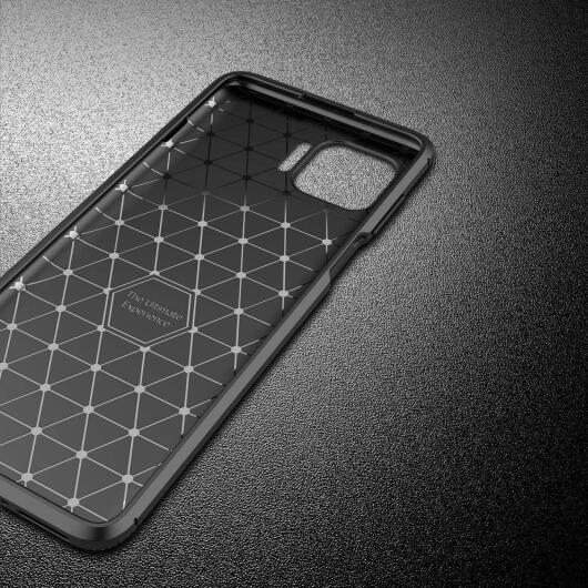 Motorola Moto G 5G Plus Siliconen Carbon Hoesje Blauw afbeelding 6