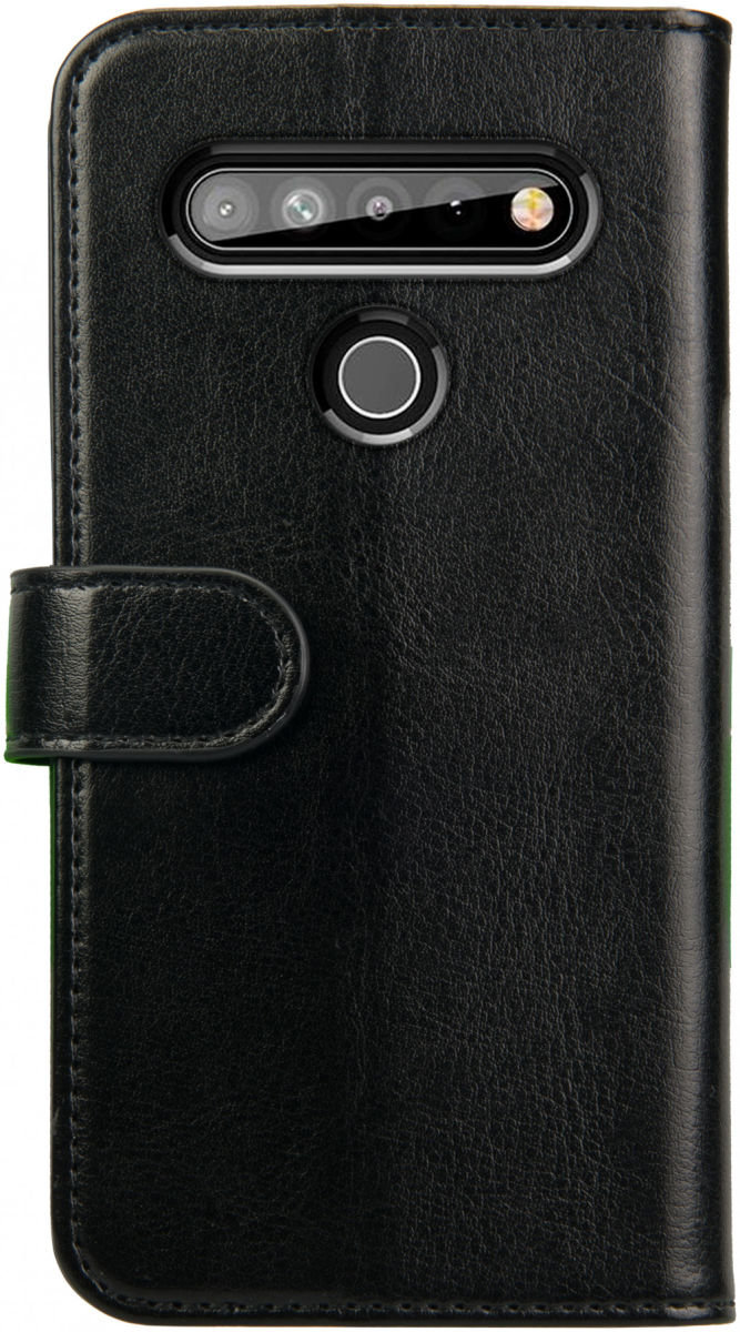 Rosso Element LG K61 Hoesje Book Cover Wallet Case Zwart afbeelding 2