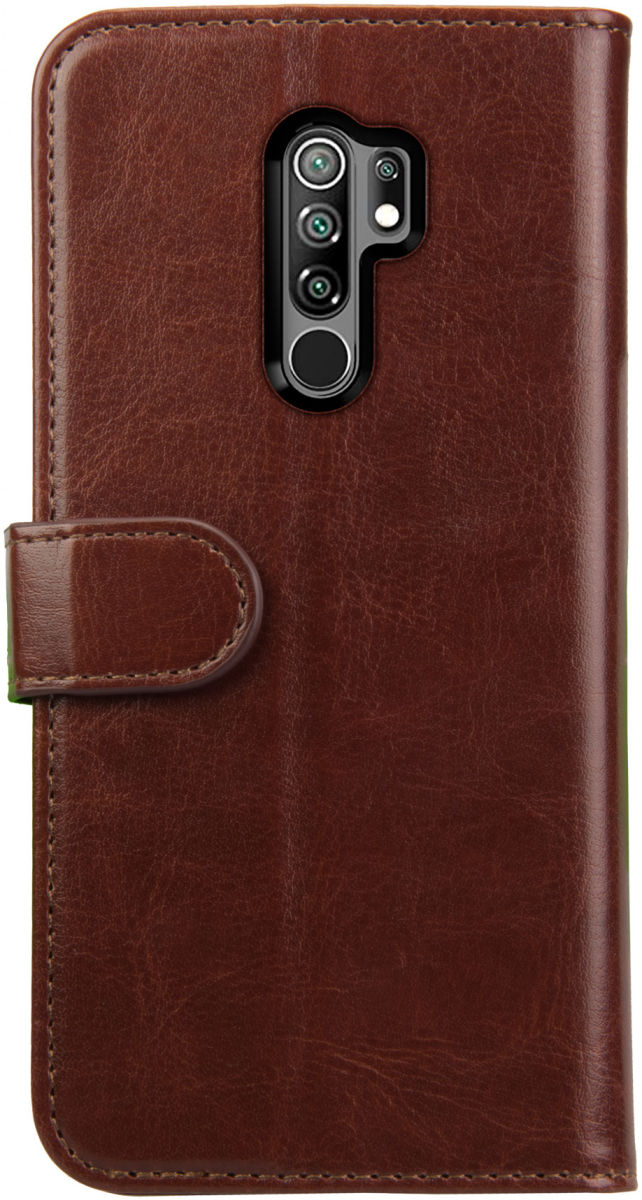 Rosso Element Xiaomi Redmi 9 Hoesje Book Cover Wallet Case Bruin afbeelding 5