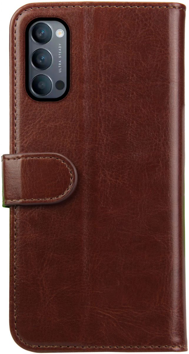 Rosso Element Oppo Reno 4 Hoesje Book Cover Wallet Case Bruin afbeelding 5