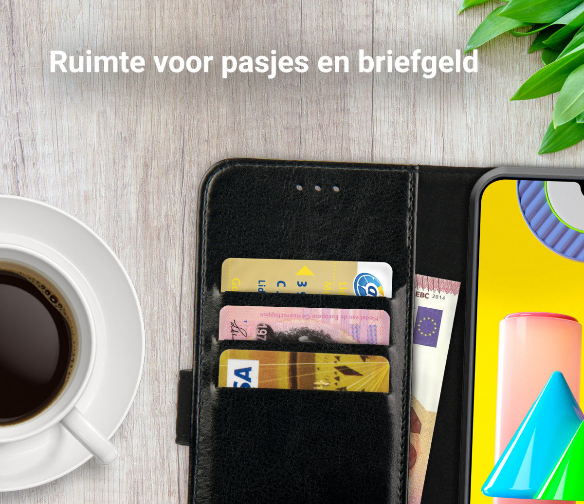 Rosso Element Samsung Galaxy M31 Hoesje Book Cover Zwart afbeelding 9