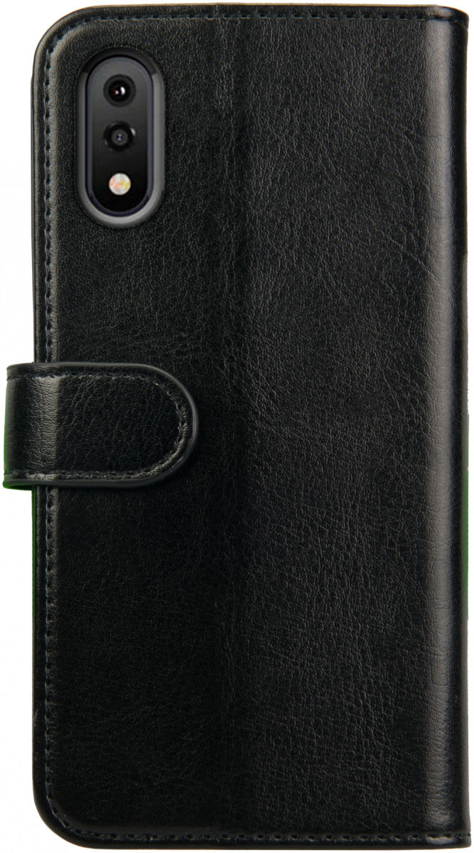 Rosso Element Samsung Galaxy A01 Hoesje Book Cover Wallet Case Zwart afbeelding 2