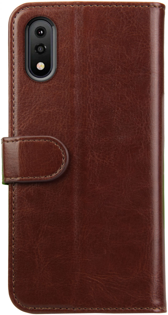 Rosso Element Samsung Galaxy A01 Hoesje Book Cover Wallet Case Bruin afbeelding 5