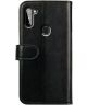 Rosso Element Samsung Galaxy A11 Hoesje Book Cover Wallet Case Zwart