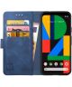 Rosso Element Google Pixel 4A Hoesje Book Cover Wallet Case Blauw