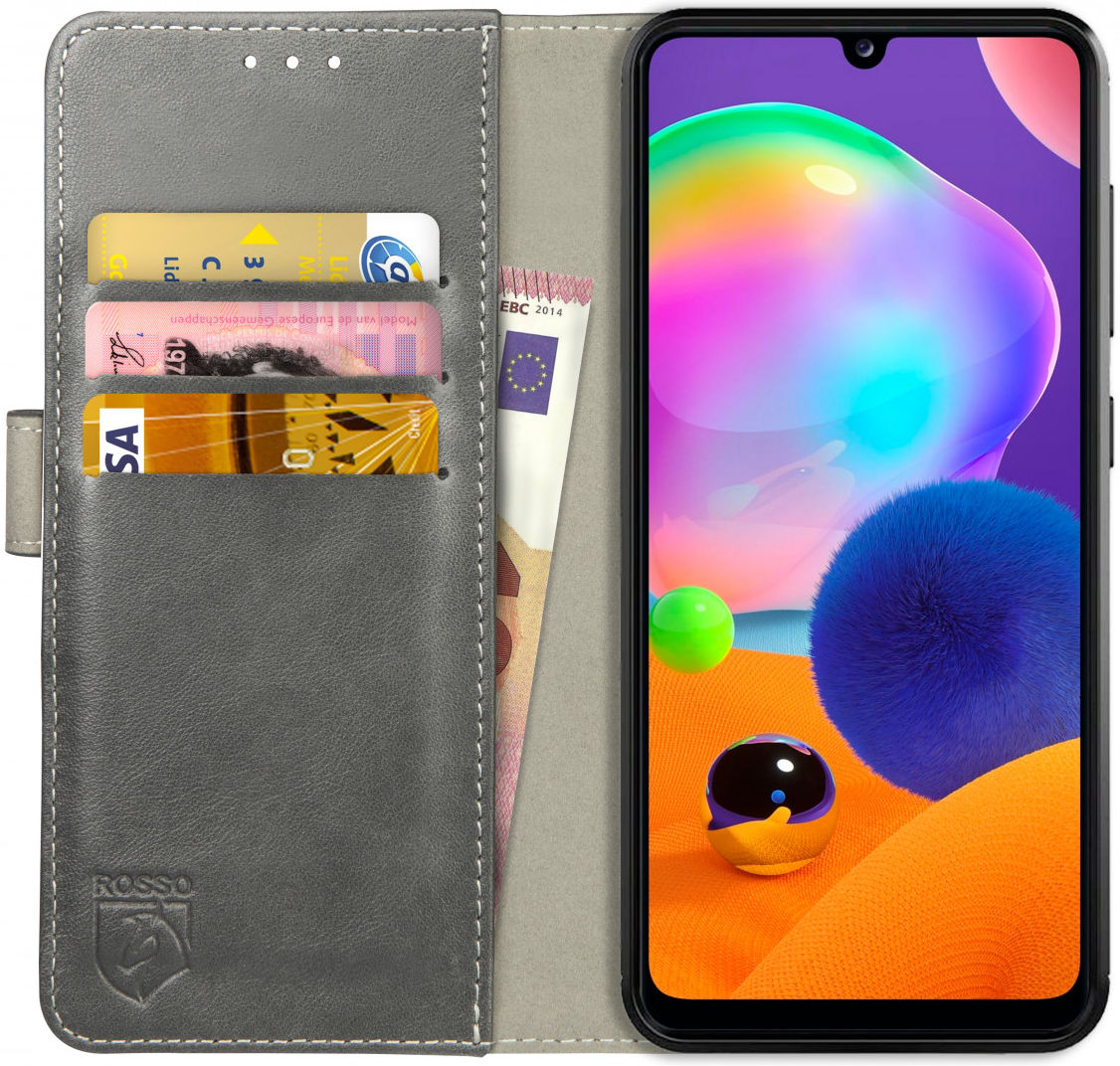 Rosso Element Samsung Galaxy A31 Hoesje Book Cover Grijs afbeelding 1
