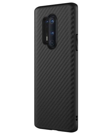 RhinoShield SolidSuit OnePlus 8 Pro Hoesje Zwart Carbon Fiber Hoesjes