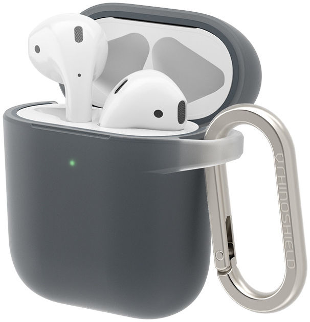 RhinoShield Apple AirPods Hard Plastic Hoesje Grijs afbeelding 1