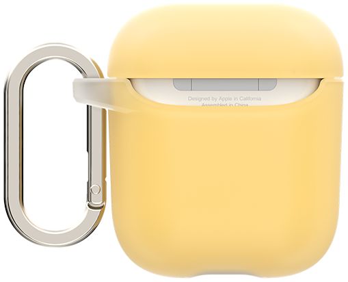 RhinoShield Apple AirPods Hard Plastic Hoesje Geel afbeelding 3