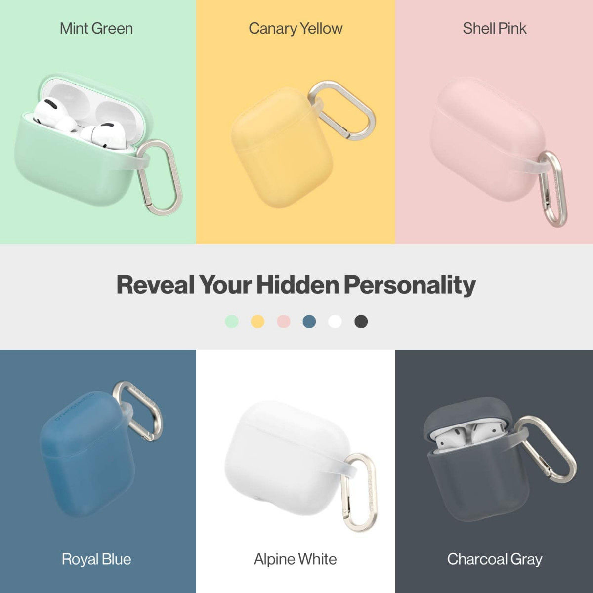 RhinoShield Apple AirPods Pro Hoesje Hard Plastic Geel afbeelding 10