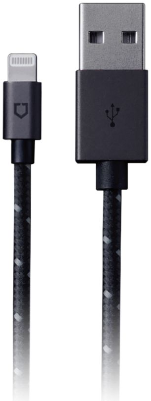 RhinoShield Gevlochten Lightning Kabel 3 Meter Zwart afbeelding 2