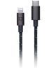 RhinoShield Gevlochten USB-C naar Apple Lightning Kabel 1 Meter Zwart
