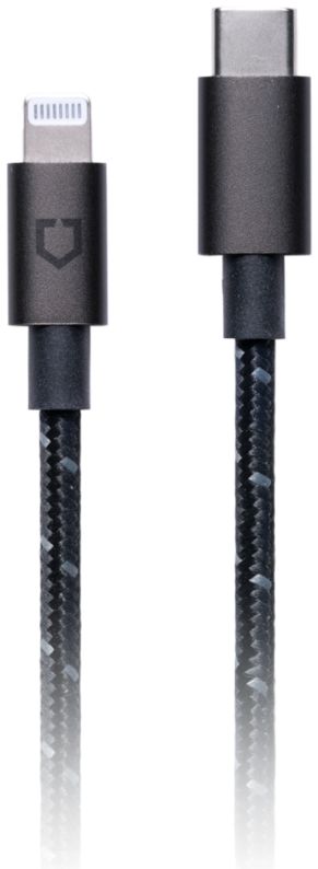RhinoShield Gevlochten USB-C naar Apple Lightning Kabel 2 Meter Zwart afbeelding 1