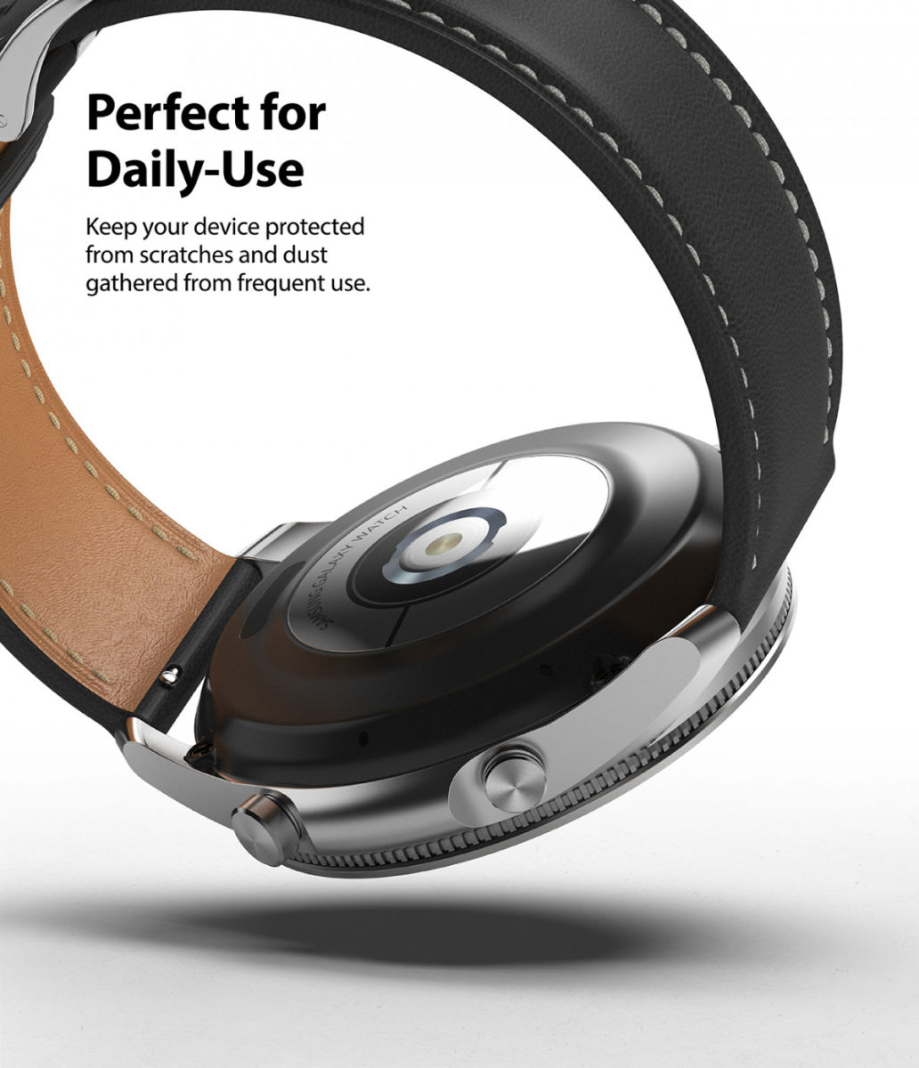 Ringke Bezel Styling - Galaxy Watch 3 45MM Randbeschermer - RVS - Zilver afbeelding 5