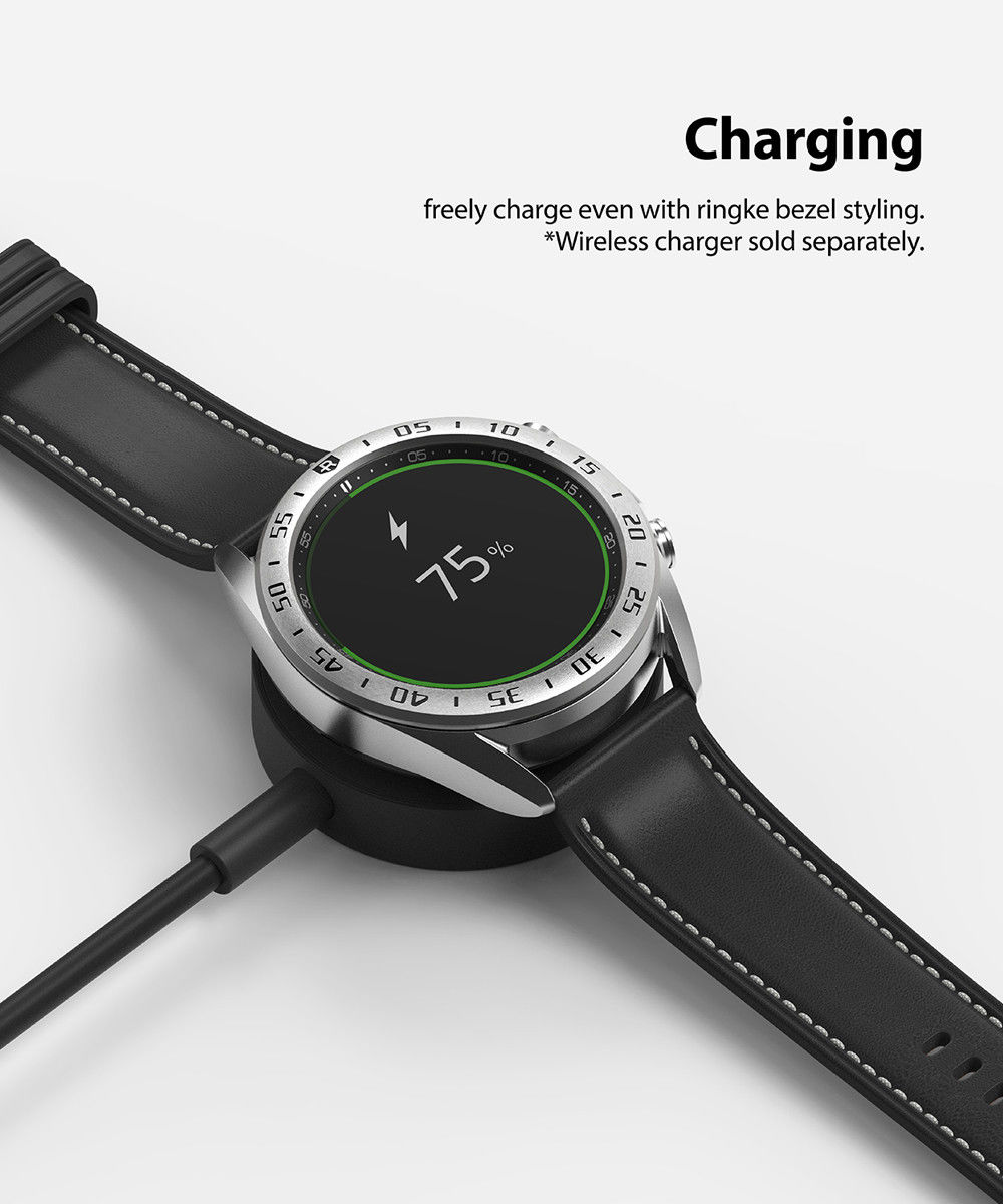 Ringke Bezel Styling Galaxy Watch 3 41MM Randbeschermer RVS Zilver afbeelding 7