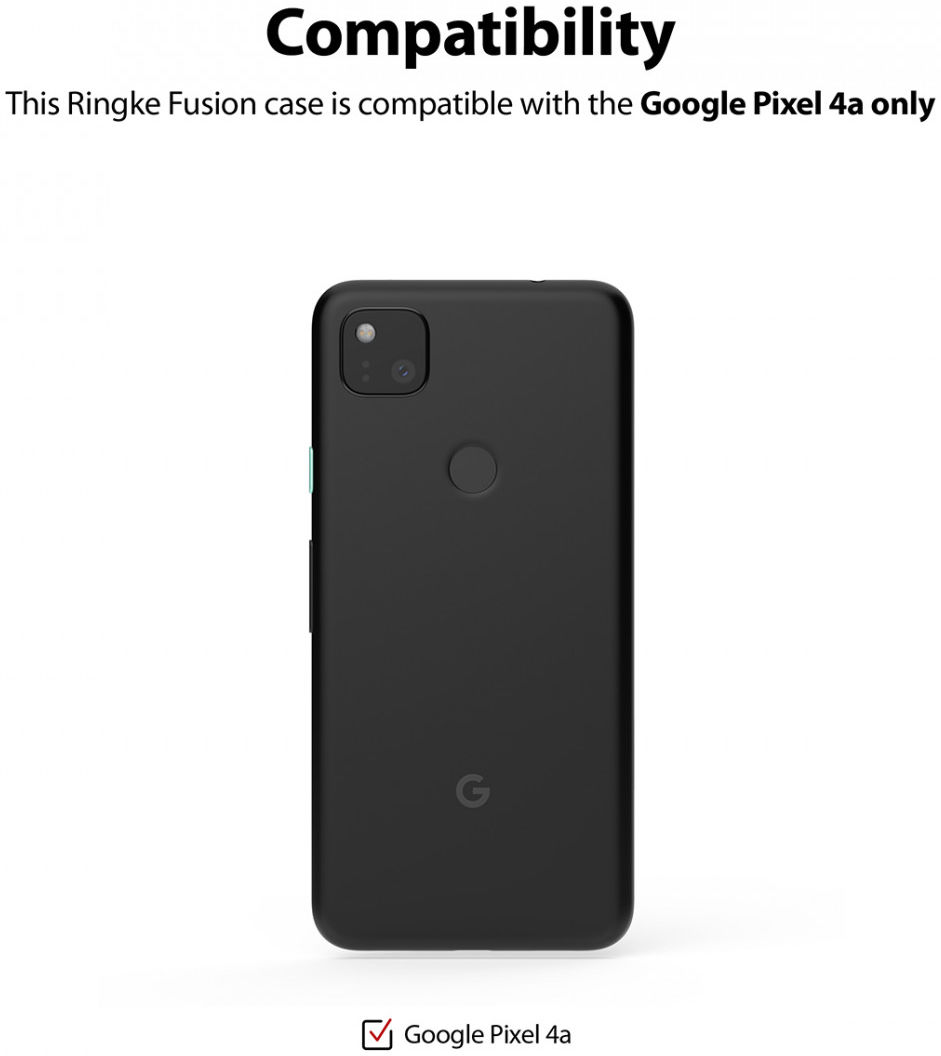 Ringke Fusion Google Pixel 4A Hoesje Transparant afbeelding 8