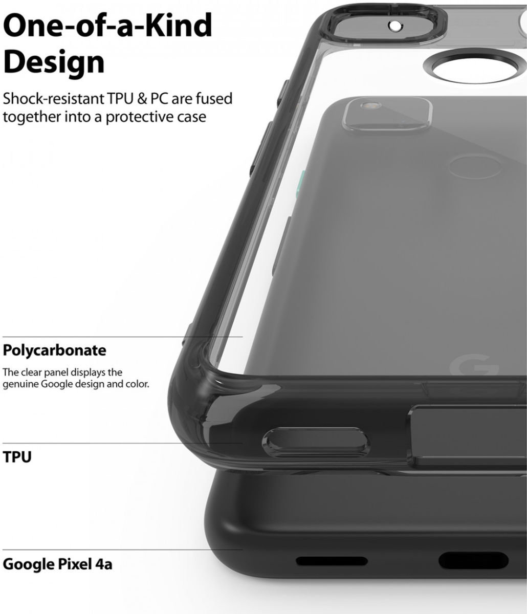 Ringke Fusion Google Pixel 4A Hoesje Transparant afbeelding 3