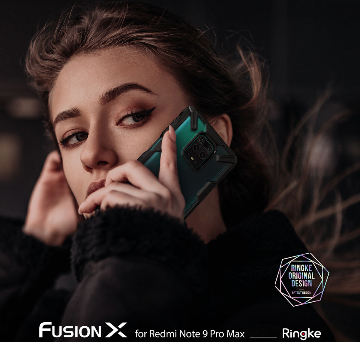 Ringke Fusion X Xiaomi Redmi Note 9S / Note 9 Pro Hoesje Camo Zwart afbeelding 10