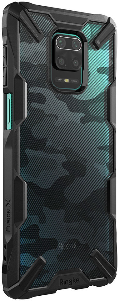 Ringke Fusion X Xiaomi Redmi Note 9S / Note 9 Pro Hoesje Camo Zwart afbeelding 2