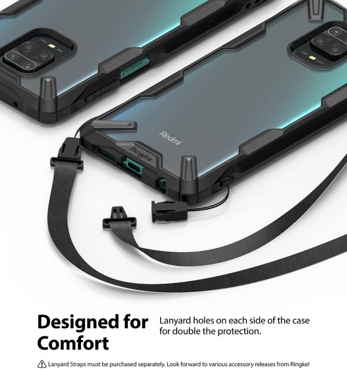 Ringke Fusion X Xiaomi Redmi Note 9S / Note 9 Pro Hoesje Camo Zwart afbeelding 6