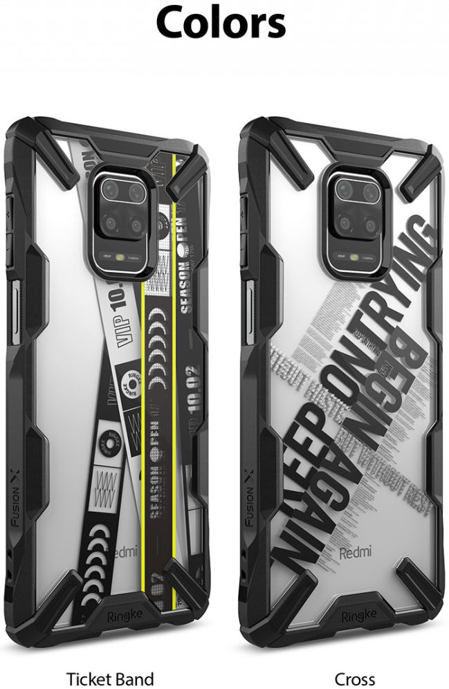 Ringke Fusion X Design Xiaomi Redmi Note 9S / Note 9 Pro Cross afbeelding 2
