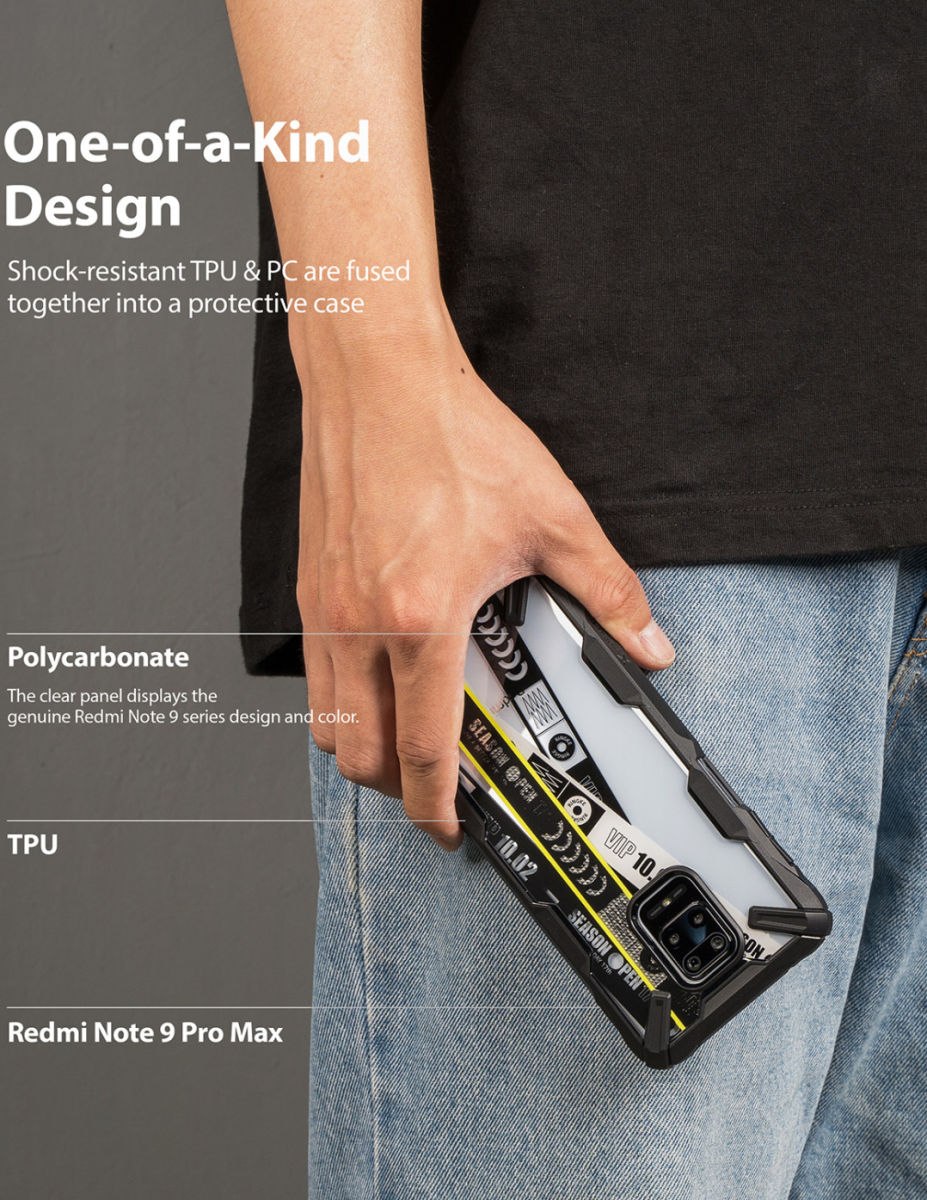 Ringke Fusion X Design Xiaomi Redmi Note 9S / Note 9 Pro Cross afbeelding 4