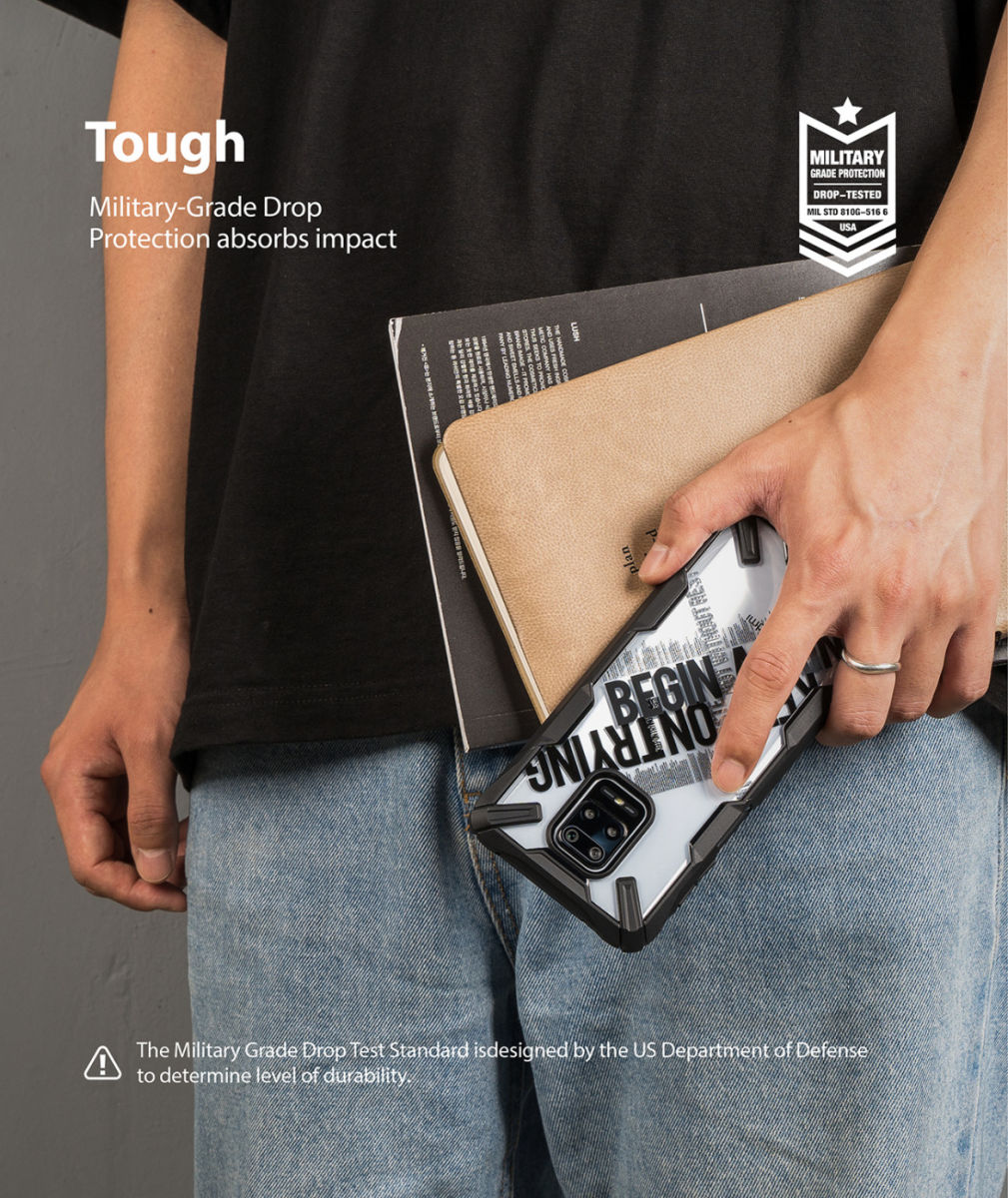 Ringke Fusion X Design Xiaomi Redmi Note 9S / Note 9 Pro Cross afbeelding 7