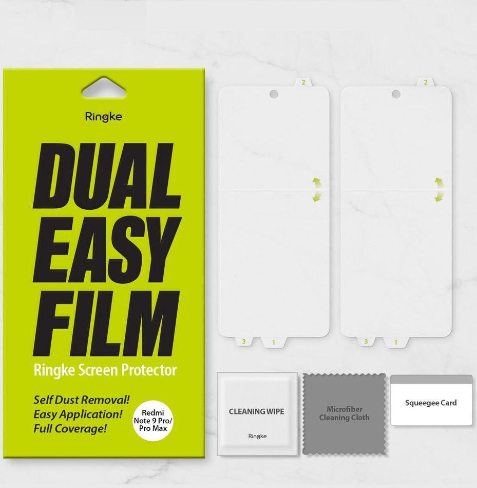 Ringke Dual Easy Wing Xiaomi Redmi Note 9S/Note 9 Pro Screenprotector afbeelding 8
