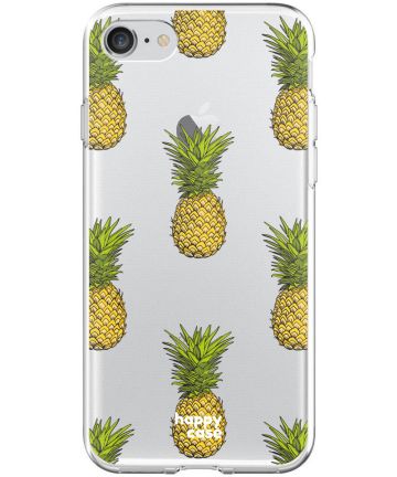HappyCase Apple iPhone 8 Flexibel TPU Hoesje Ananas Print Hoesjes