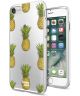 HappyCase Apple iPhone 8 Flexibel TPU Hoesje Ananas Print