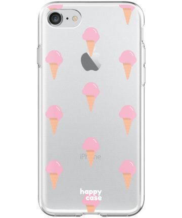 HappyCase Apple iPhone 8 Flexibel TPU Hoesje Ijsjes Print Hoesjes