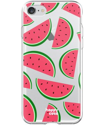 HappyCase Apple iPhone 8 Flexibel TPU Hoesje Watermeloen Print Hoesjes