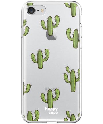 HappyCase Apple iPhone 8 Flexibel TPU Hoesje Cactus Print Hoesjes